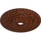 Ekena Millwork Vaduz Medallion (Canopies up to 3 1/2"), 23 1/2"OD x 3 1/2"ID x 2 1/8"P, Burnished Mahogany Crackle CM23VABMC - alternate 4